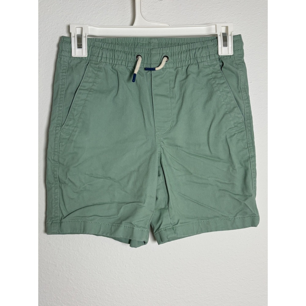 Gap Kids Boys Sage Green Pull On Chino Shorts Size L 10 12‎ Elastic Waist